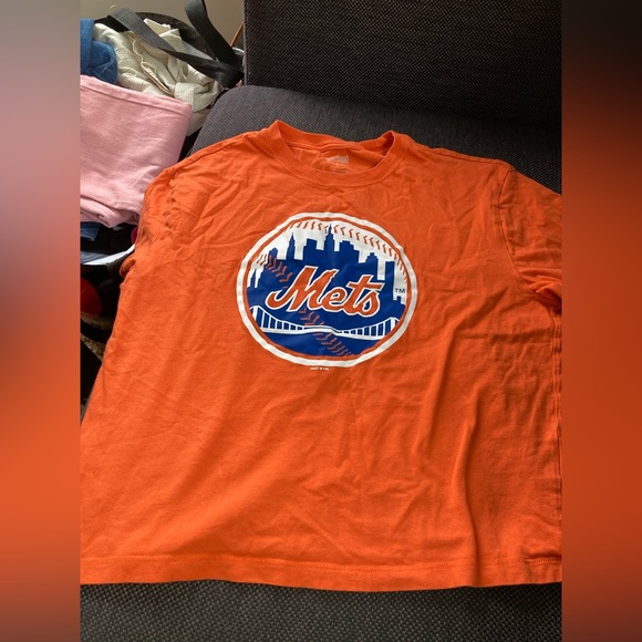 Authentic New York Mets cropped Orange tee shirt size smalll Tailgate brand - Picture 4 of 8